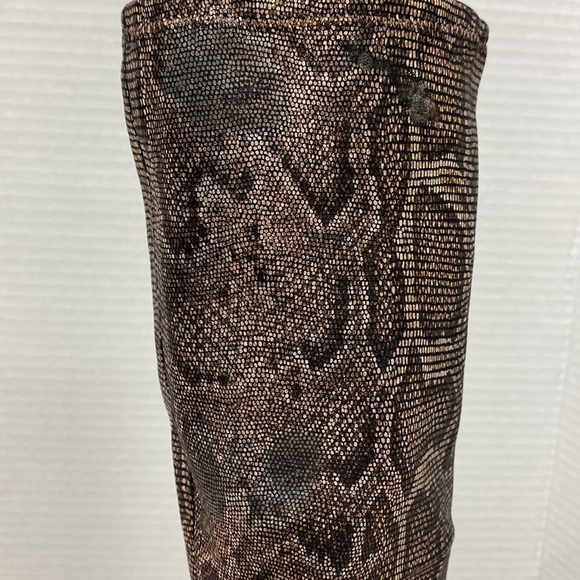 Donald J Pliner Snake Print Stretch Knee High Boots - Picture 8 of 9